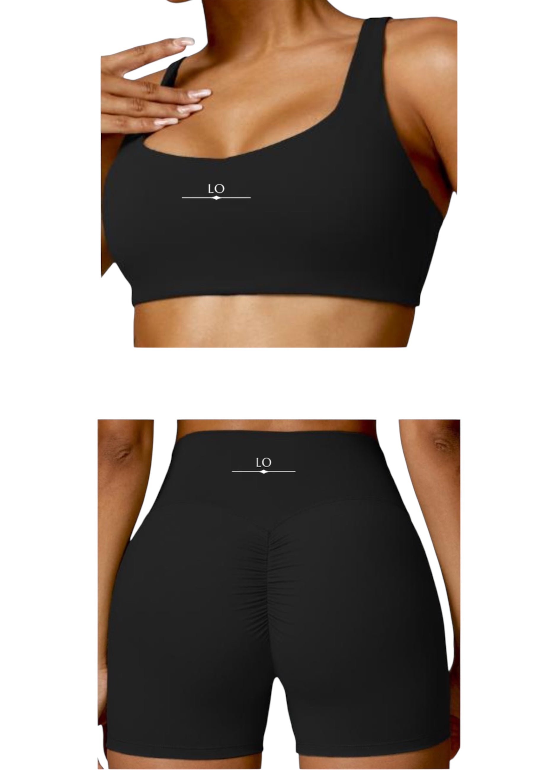 Conjunto Deportivo de Lujo Short y Top Tirantes – LO COSMETICS